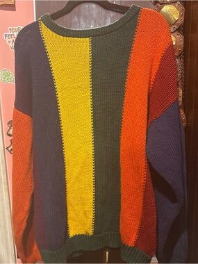Colorblock Knit Sweater - Multicolor